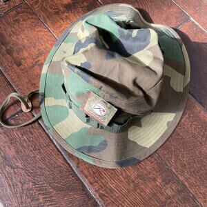 Rothco Camo Hat Size 7 Shotgun Loops Bucket Tactical Military Sun Fishing w TAGS